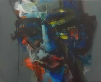 Khalid Khan-Kaay, 21 x 25 Inch, Acrylic on Canvas, Figurative Painting, AC-KHKN-080